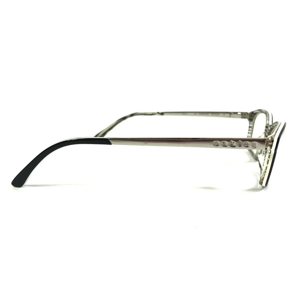 Oakley Eyeglasses Frames Render OX1089-0153 Jet Black White Rectangle 53-16-140